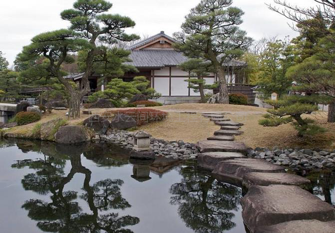 日式園林景觀水景